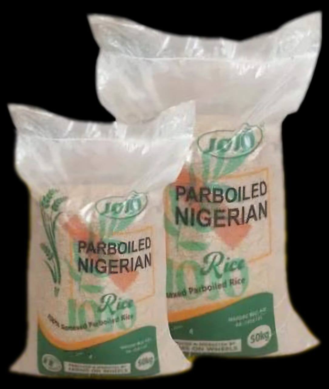 rice packages in 25 and 50 kg